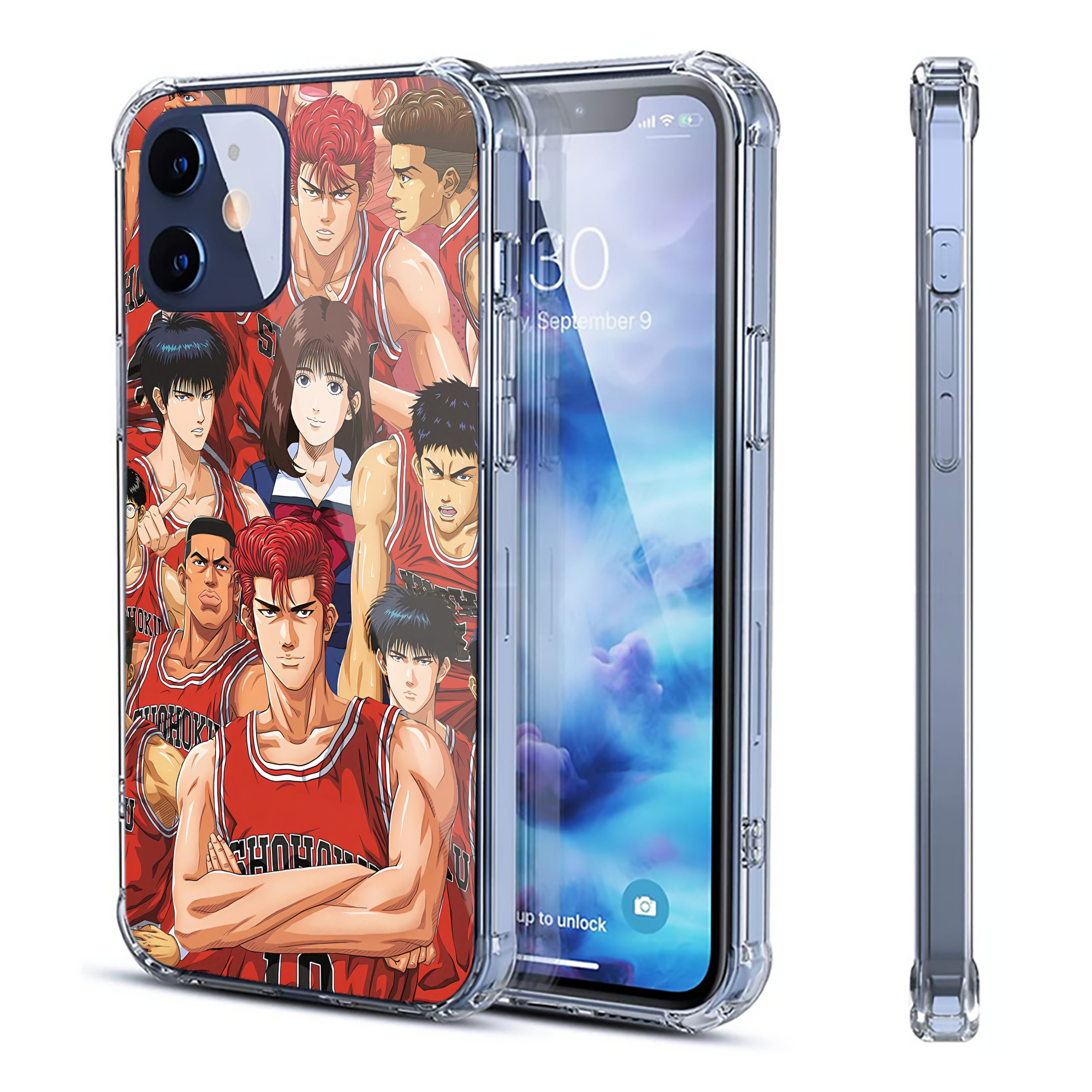 （画像用） SLAM DUNK／スラムダンク 【iPhone 12シリーズ対応】透明スマホケース（クリアソフトケース）
